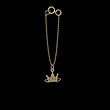 آویز ساعت طلا مدل تاج کد ZCA10355