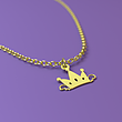 آویز ساعت طلا مدل تاج کد ZCA10355