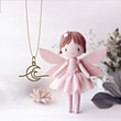 آویز ساعت طلا مدل موج و ماه کد ZCA10370