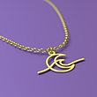 آویز ساعت طلا مدل موج و ماه کد ZCA10370