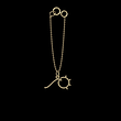 آویز ساعت طلا مدل خورشید کد ZCA10377