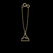آویز ساعت طلا مدل موج کد ZCA10378