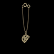 آویز ساعت طلا مدل غذا کد ZCA10380