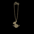 آویز ساعت طلا مدل کوکی کد ZCA10387