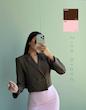 Crop blazer