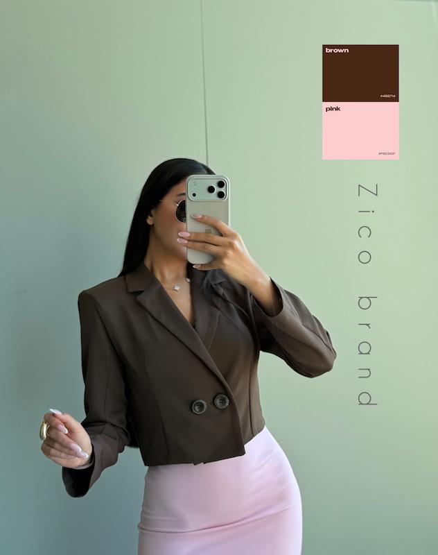 Crop blazer