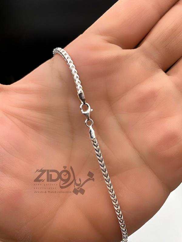 زنجیر نقره مردانه ایتالیایی مدل میرو کد CH2101