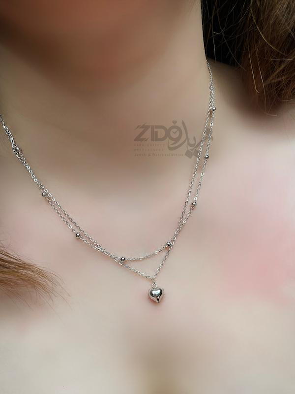 گردنبند نقره زنانه مدل گیسو کد N1039
