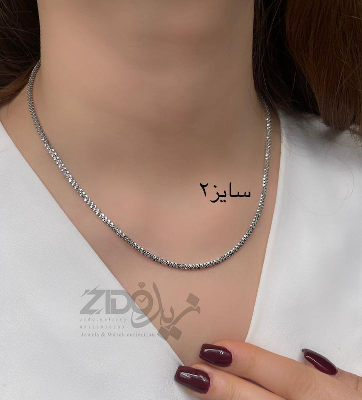زنجیر خاویاری نقره