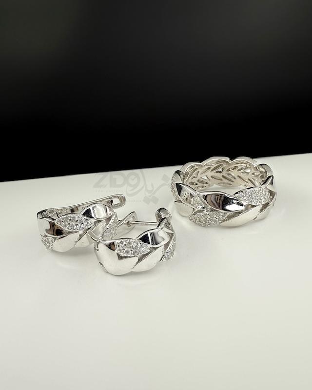 ست نقره عیار ۹۲۵ مدل مارین کد SET1014