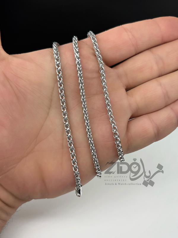 زنجیر نقره مردانه ایتالیایی مدل میرو کد CH2111