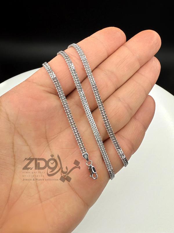 زنجیر نقره مردانه ایتالیایی مدل بیزمارک کد CH2109