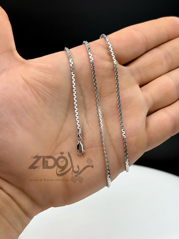 زنجیر های نقره مردانه ایتالیایی مدل ونیزی S کد CH2118/CH2119