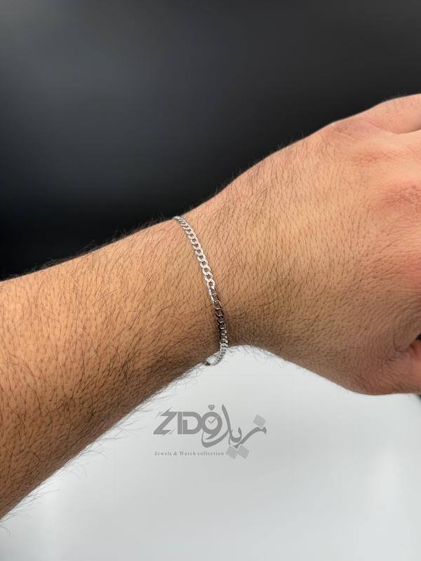 دستبند نقره مردانه ایتالیایی کارتیه ژیلتی کد BT3023