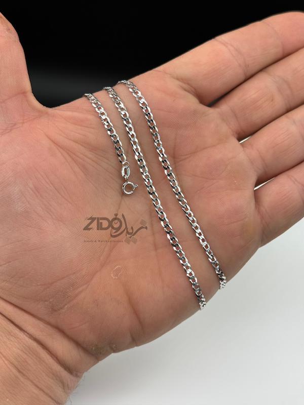 زنجیر نقره مردانه ایتالیایی مدل کارتیه ژیلتی CH2123