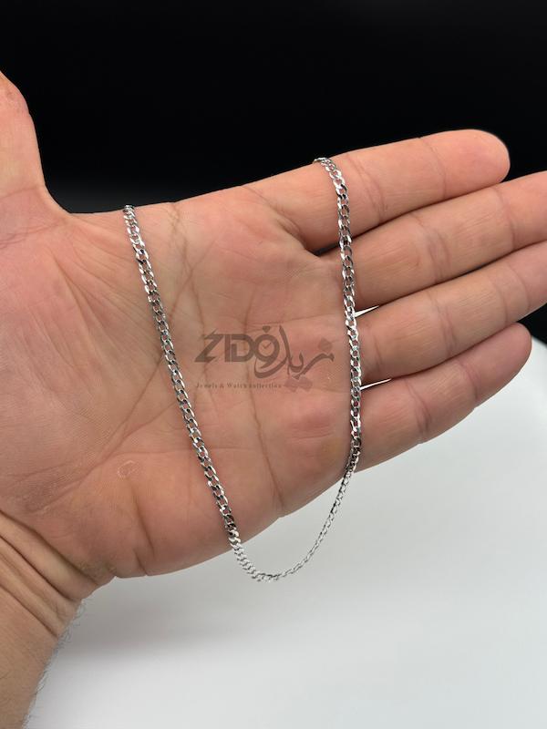 زنجیر نقره مردانه ایتالیایی مدل کارتیه ژیلتی CH2123