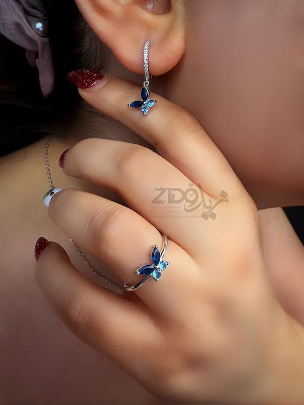 ست زنانه نقره مدل رایکا کد SET1002