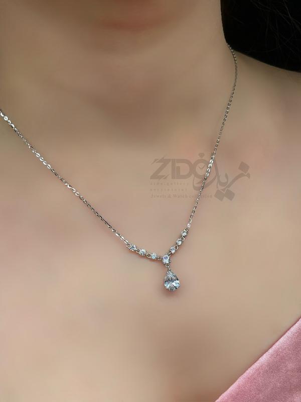گردنبند نقره زنانه مدل الیزه کد N1007