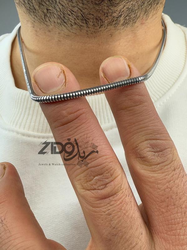 زنجیر نقره مردانه تایلندی مدل ماری کد CH2156