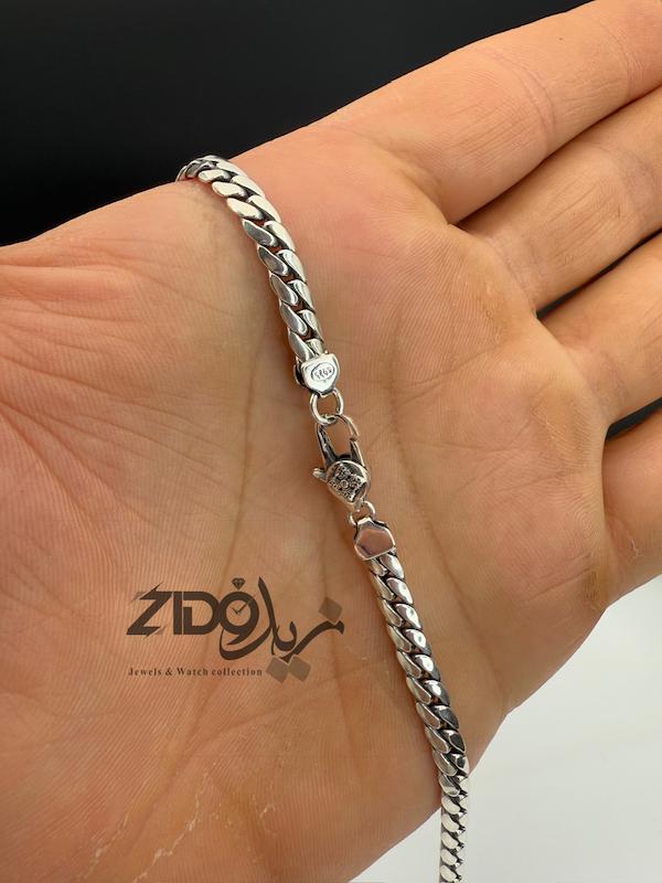 زنجیر نقره مردانه تایلندی مدل کارتیه ژاپنی کد CH2159