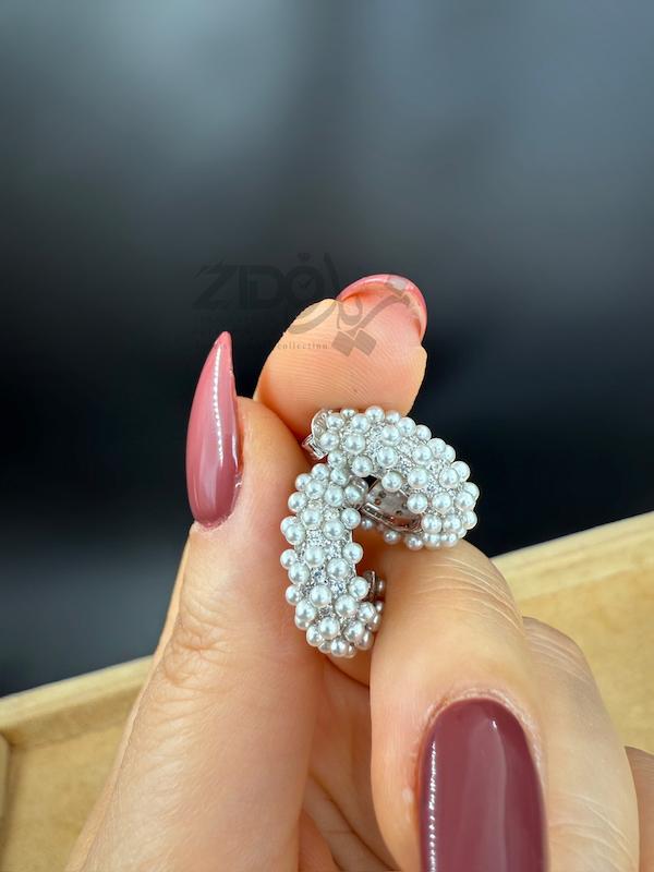 گوشواره نقره عیار ۹۲۵ مدل آلما‌ ER1002