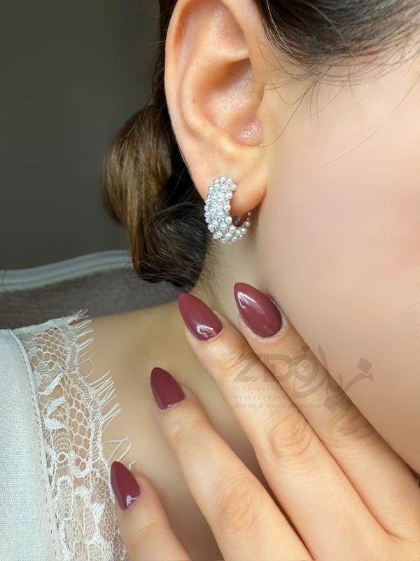 گوشواره نقره عیار ۹۲۵ مدل آلما‌ ER1002