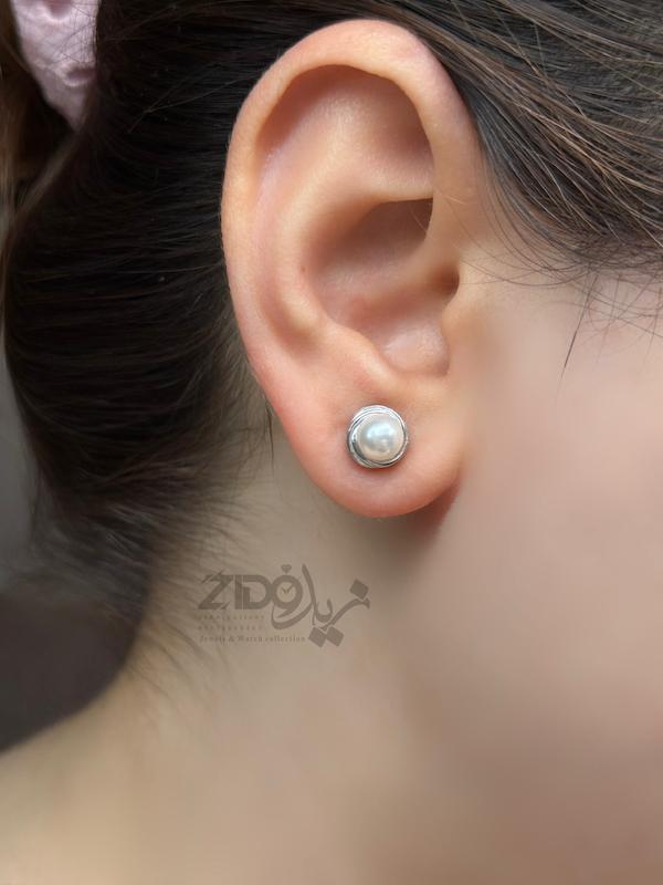 نیمست زنانه نقره مروارید کد H1006