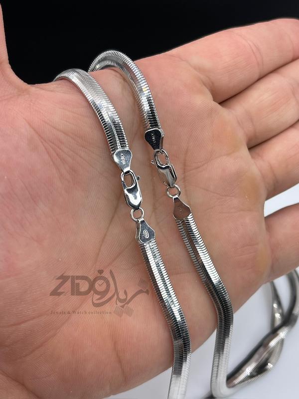 زنجیر نقره مردانه ایتالیایی مدل ماری کد CH2176