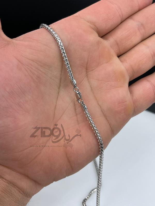 زنجیر نقره مردانه ایتالیایی مدل میرو کد CH2179