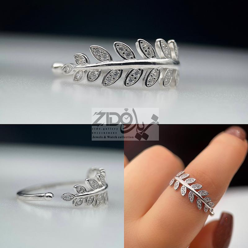 انگشتر نقره عیار ۹۲۵ مدل گندم کد R1049