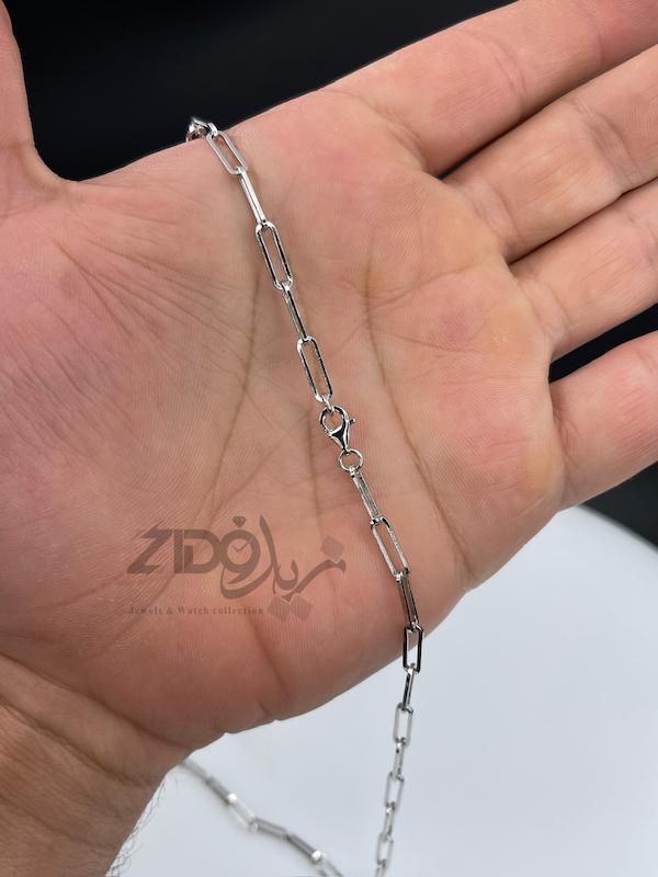 زنجیر نقره مردانه ایتالیایی هرمس کد CH2183