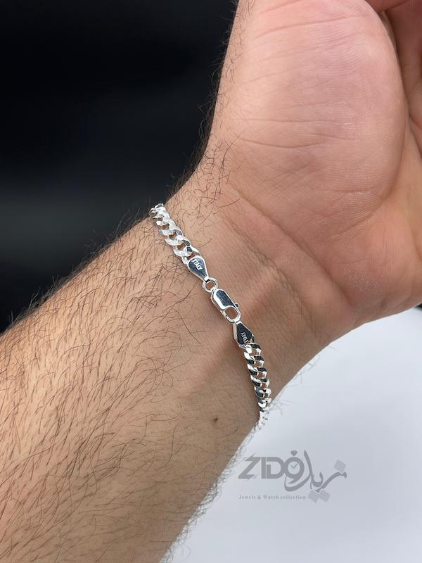 دستبند نقره مردانه