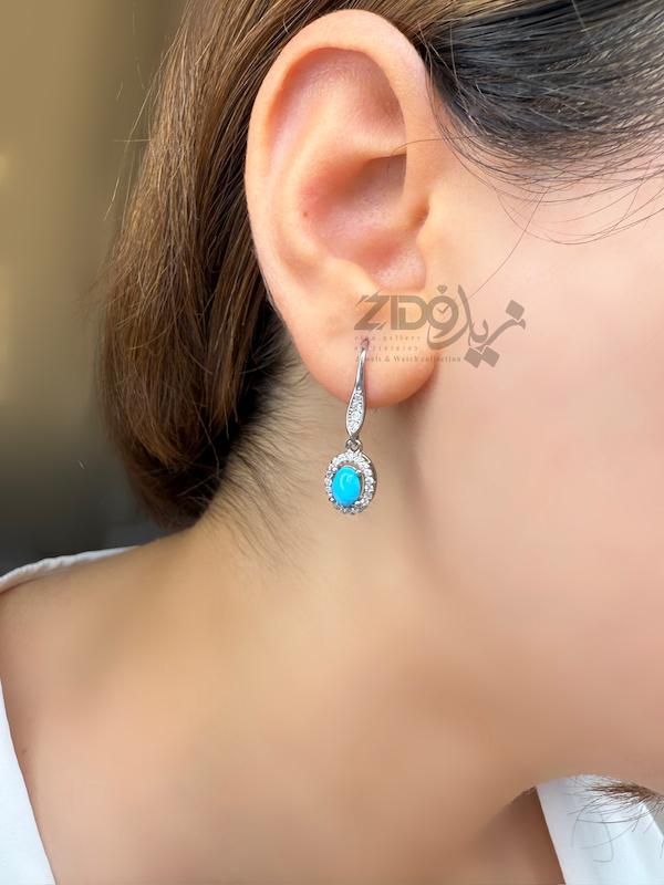 ست زنانه نقره فیروزه نیشابور کد SET1032