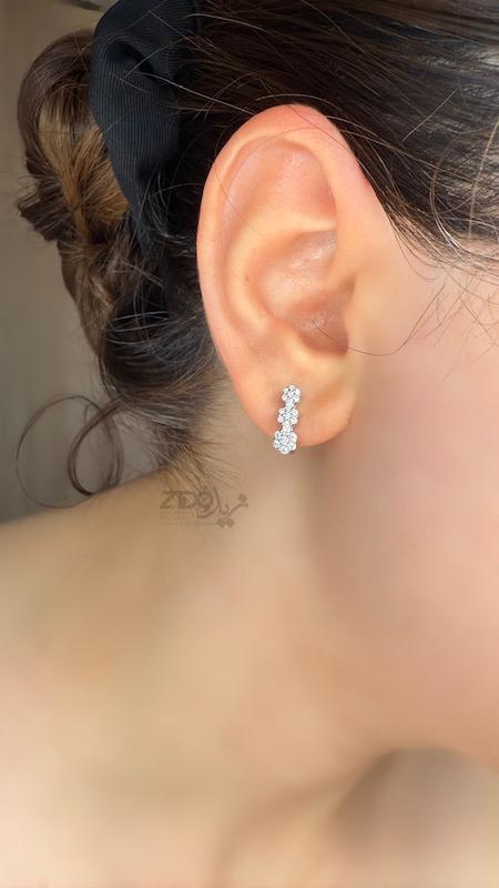 نیمست نقره زنانه عیار ۹۲۵ مدل فلاور کد H1022
