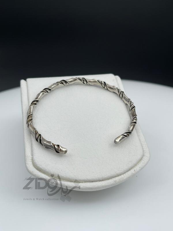 بنگل نقره مردانه عیار ۹۲۵ کد BT3055