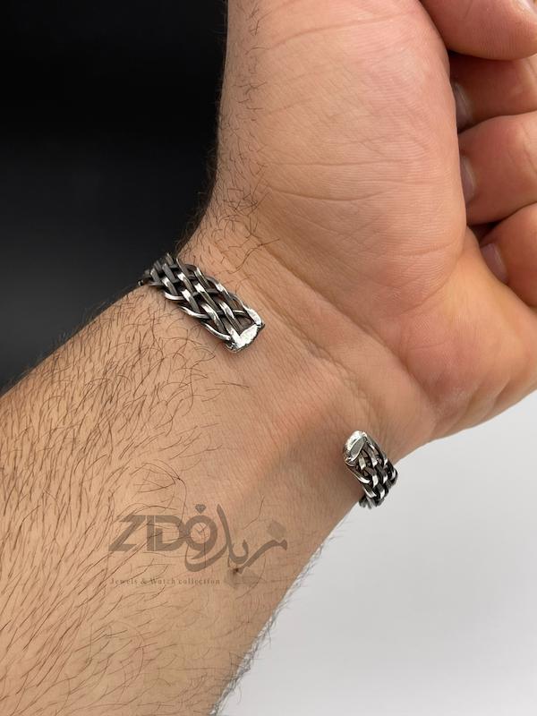 بنگل نقره مردانه
