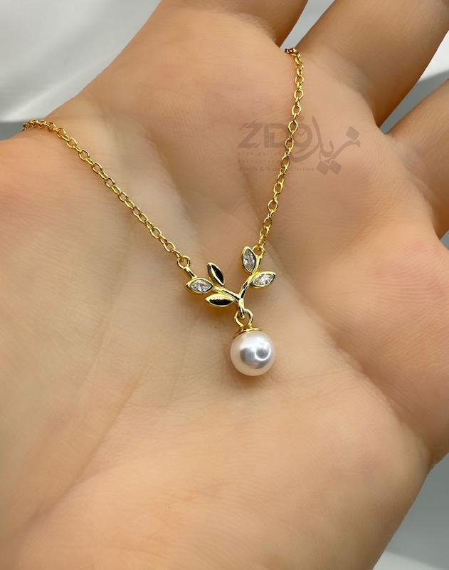 گردنبند نقره عیار ۹۲۵ مدل زیتون کد N1030