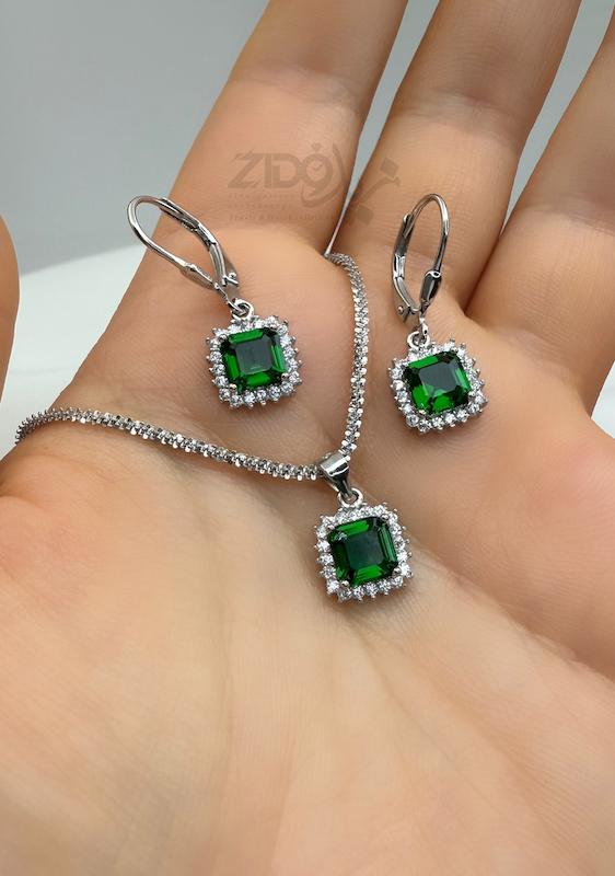 نیمست نقره زمرد