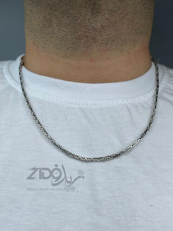 گردنبند نقره مردانه ایتالیایی مدل کرال کد CH2194