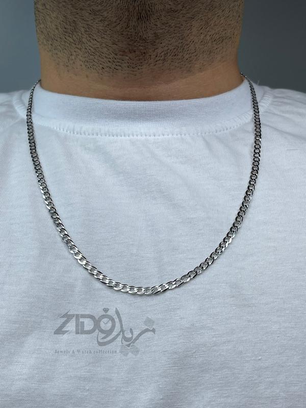 زنجیر نقره مردانه ایتالیایی