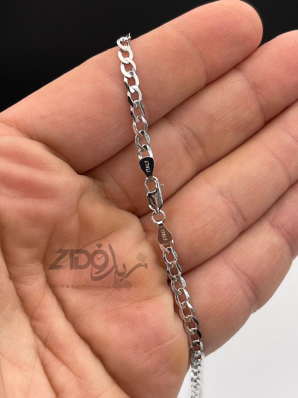 گردنبند مردانه نقره ایتالیایی مدل کارتیه ژیلتی کد CH2195