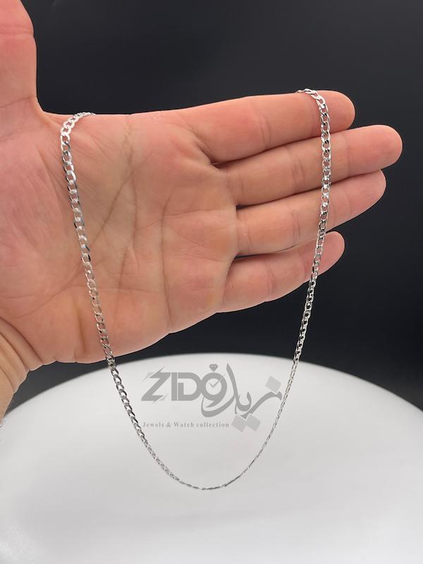 گردنبند نقره مردانه عیار ۹۲۵ ایتالیایی مدل کارتیه ژیلتی کد CH2196