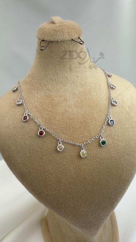 گردنبند نقره عیار ۹۲۵ مدل کالر کد N1045