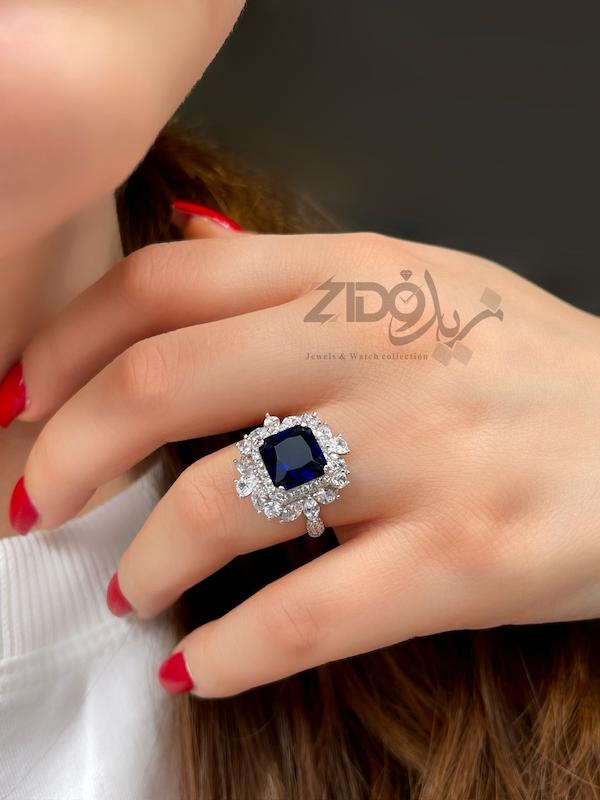 انگشتر‌های جواهری نقره