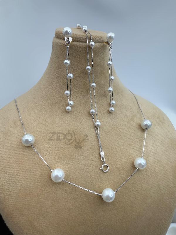 ست مروارید نقره