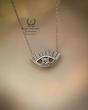 گردنبند نقره عیار ۹۲۵ مدل چشم کد N1063