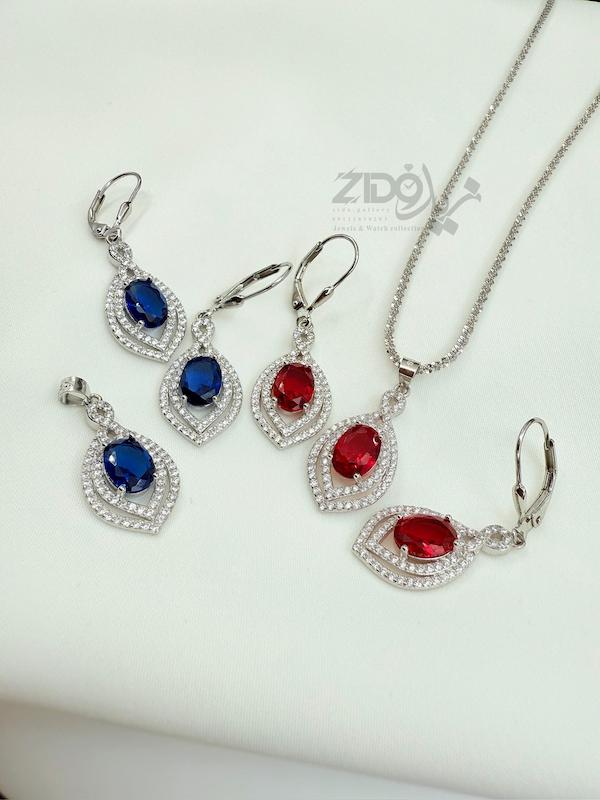 نیمست نقره زنانه عیار ۹۲۵ مدل شایلی کد H1054