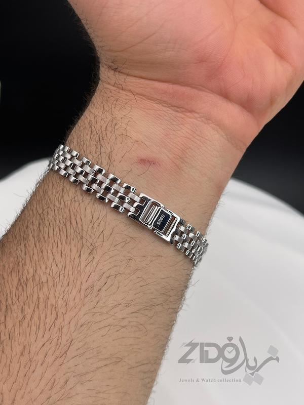 دستبند رولکس نقره مردانه کد BT3061