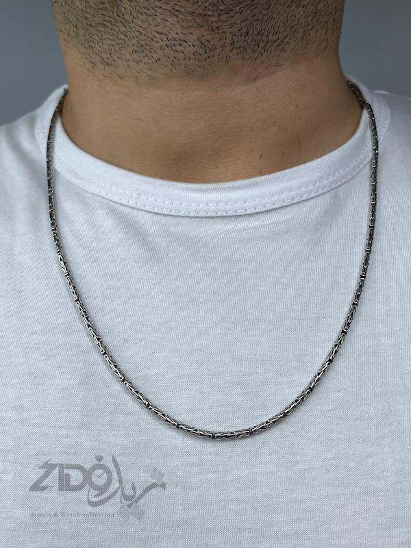 گردنبند نقره مردانه