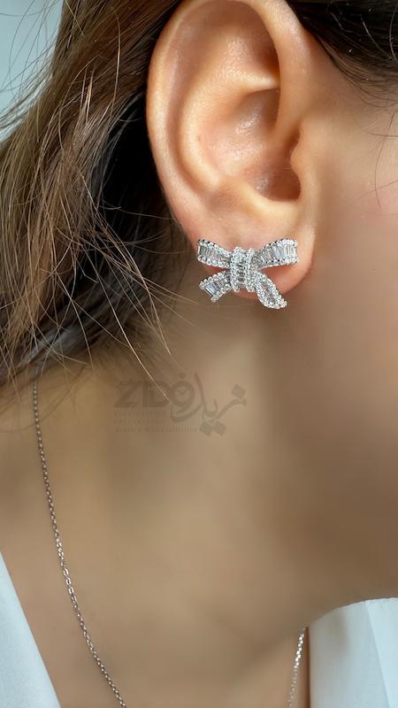 سرویس نقره زنانه عیار ۹۲۵ مدل پاپیون کد SS1002